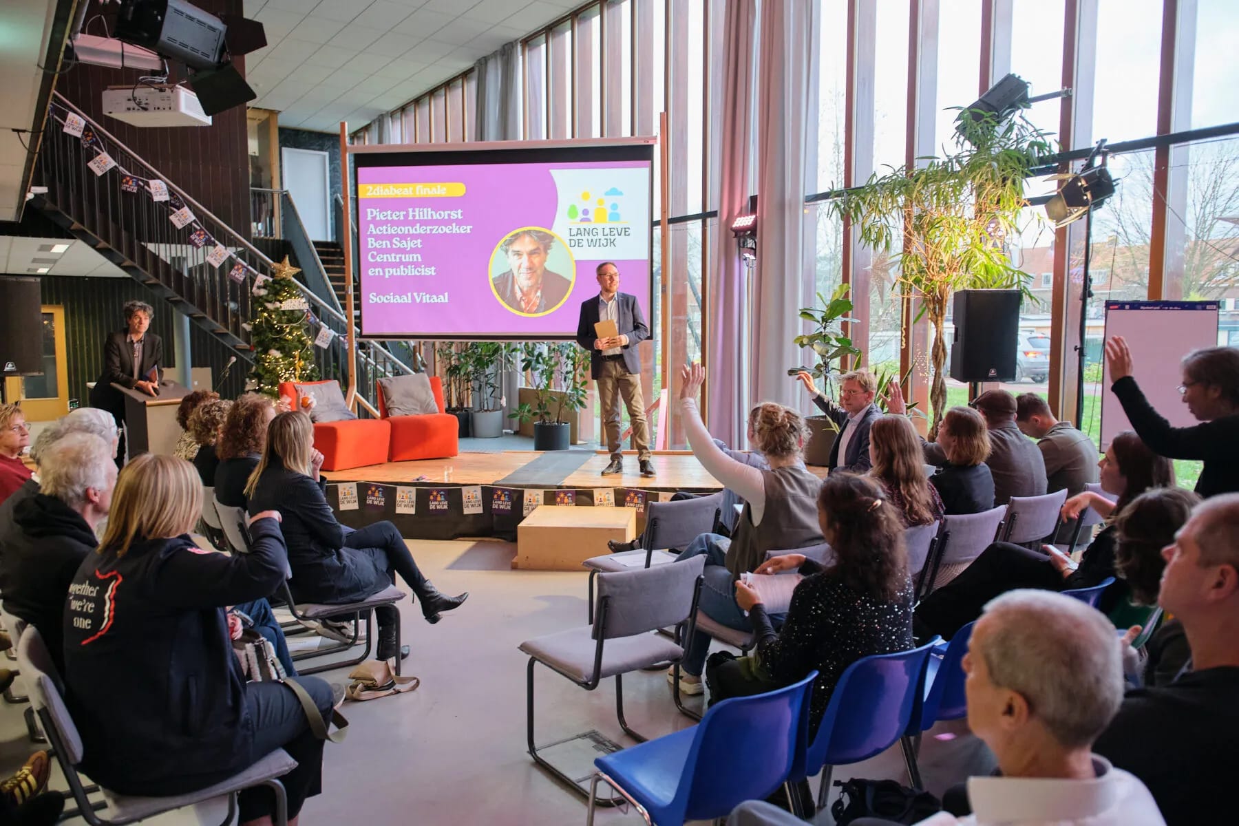 2diabeat deelnemers bij de Lang Leve de Wijk finale in Utrecht