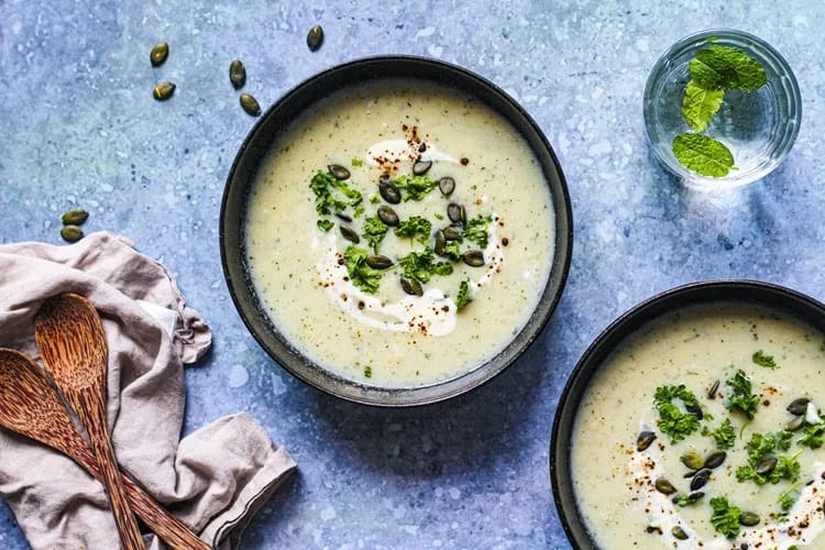 Bloemkool-Kervelsoep