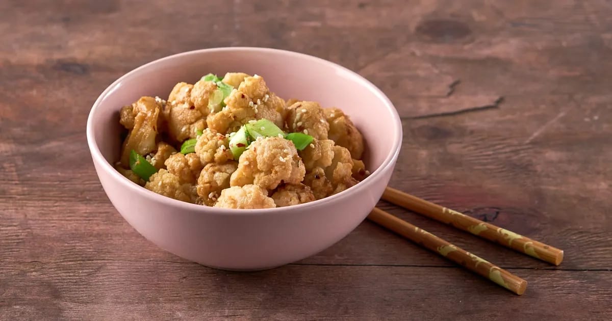 Geglazuurde bloemkoolroosjes