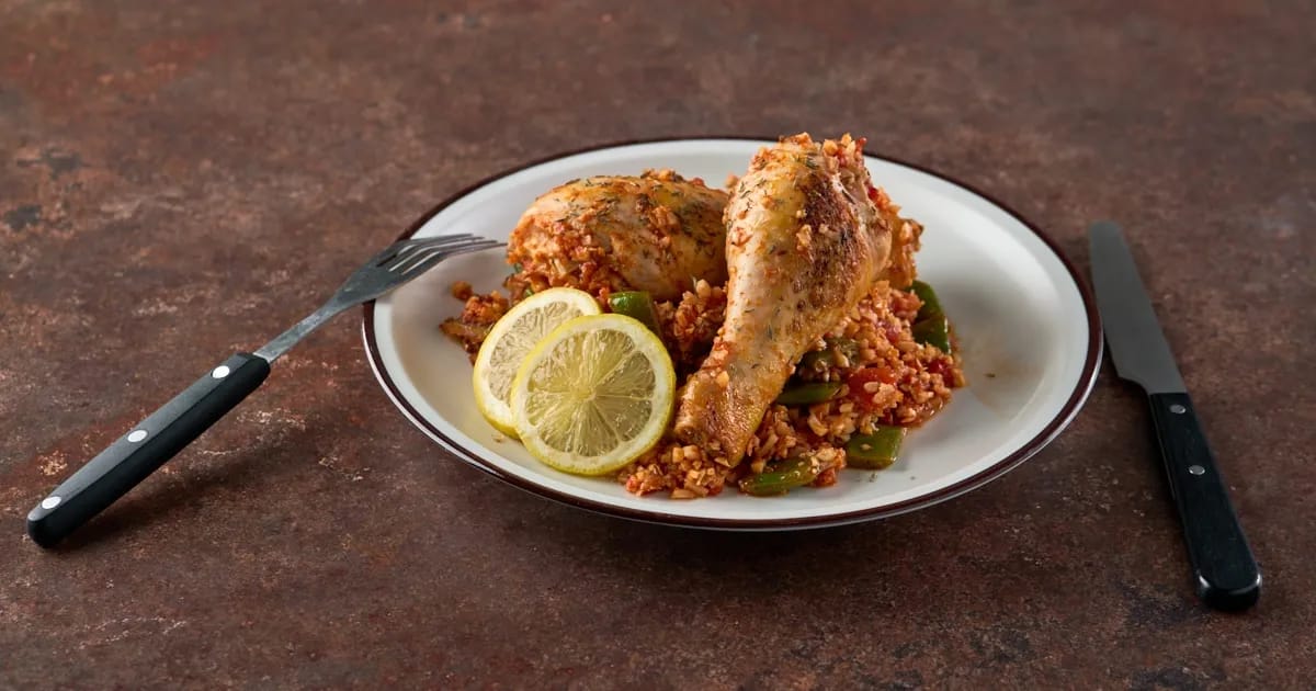 Paleo paella de pollo