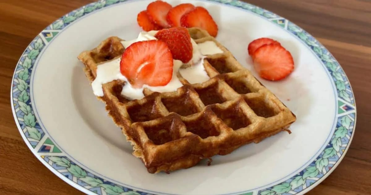 Zoete suikervrije wafels