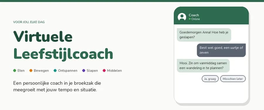 Virtuele leefstijlcoach