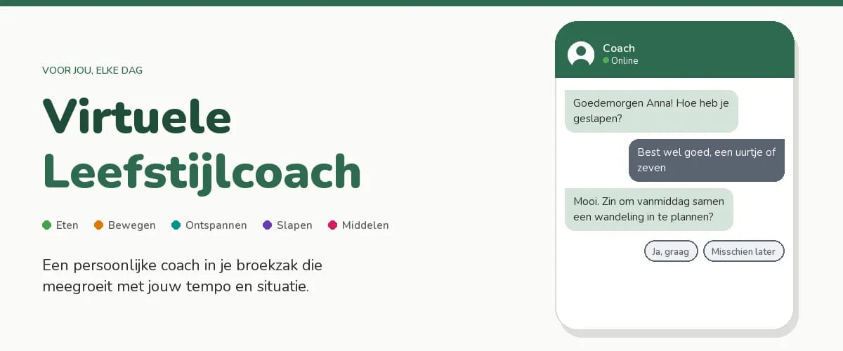 Virtuele leefstijlcoach