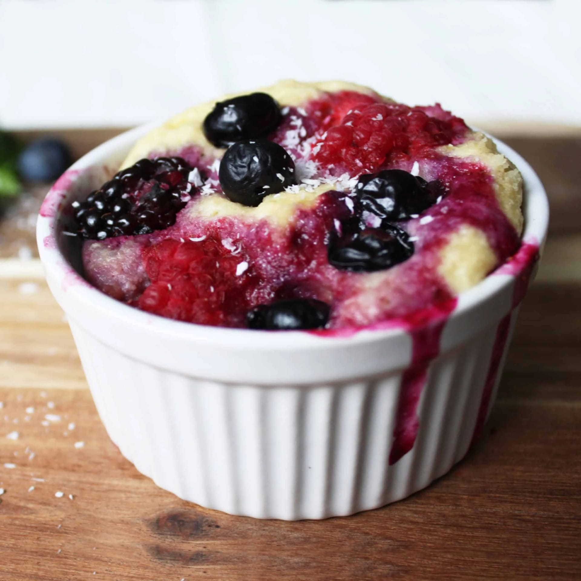 fruitige mug cake