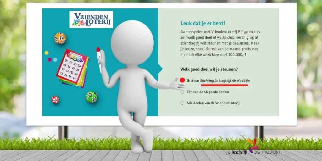 Inschrijven Vriendenloterij Stichting Je leefstijl als medicijn