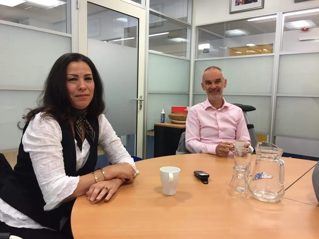 Professor Hanno Pijl en Saida Tilburgs