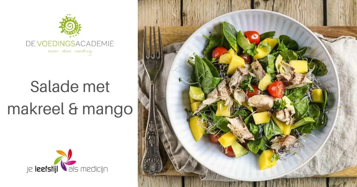 salade met makreel en mango