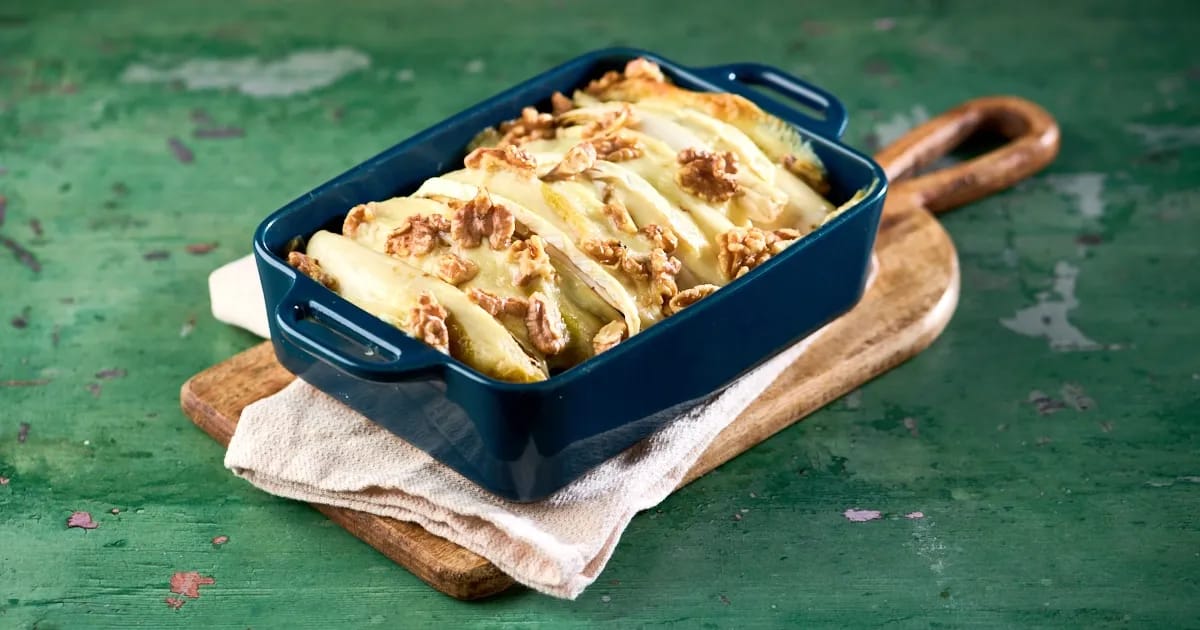 Witlof met brie en walnoten uit de oven