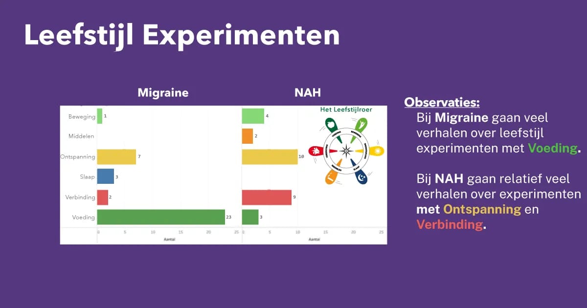 rapport leefstijlaanpassingen migraine en nah 2024 door storyconnect - leefstijl experimenten