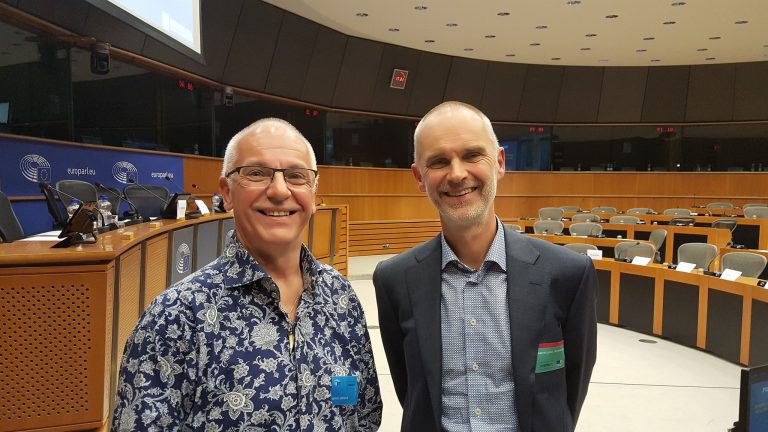 Ex-diabeet Dirk van Giel in het Europees Parlement