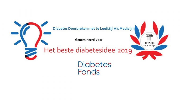 Je Leefstijl Als Medicijn genomineerd voor het beste diabetesidee 2019