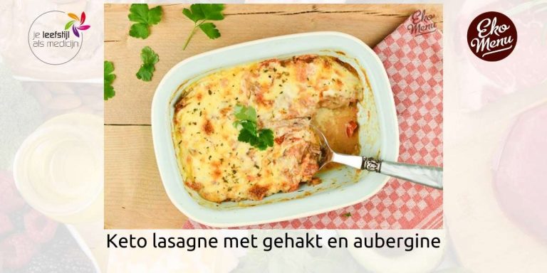 Lasagne met gehakt en aubergine – koolhydraatarm
