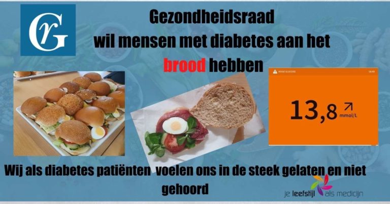 Gezondheidsraad wil mensen met diabetes aan het brood hebben